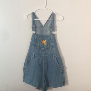 Vintage 90’s Pooh Bear overall cutoffs